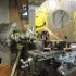 This picture shows the contortions the milling machine had to go through to bore the pinion shift opening.